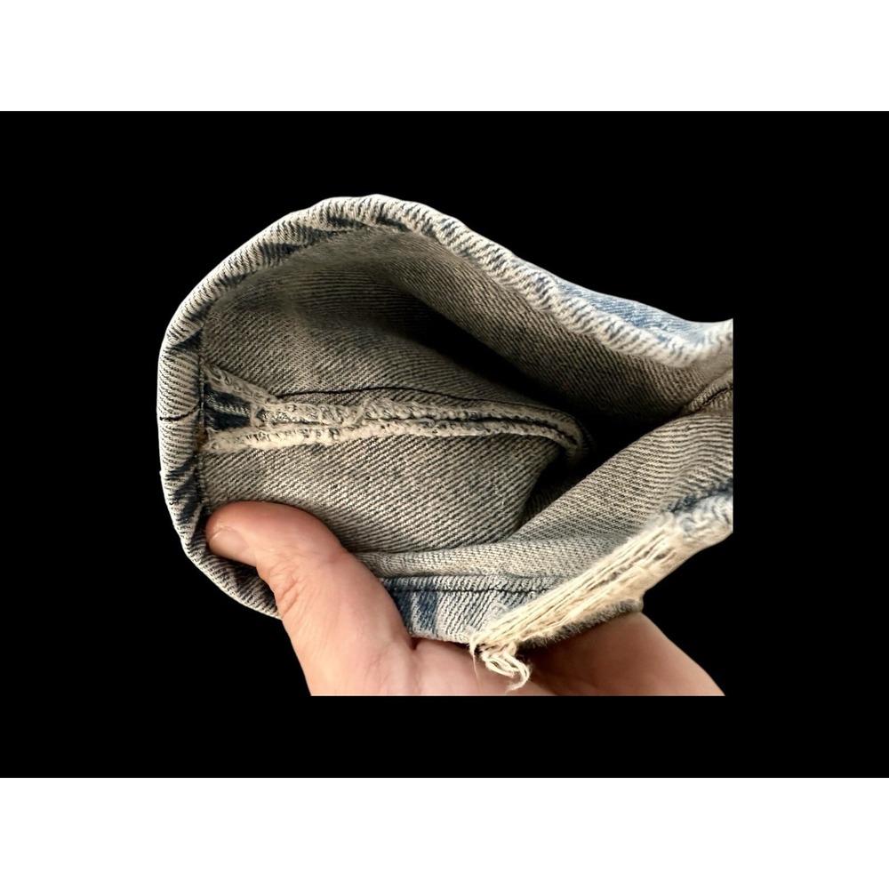 Vintage 80's Levi's Jeans Womens 23.5x29 Blue Made In USA Distressed - Picture 14 of 16